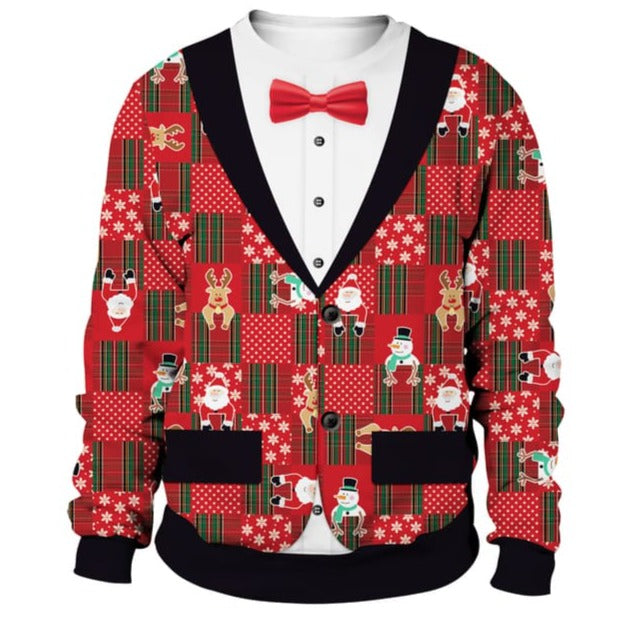 Pull de Noel à Carreau